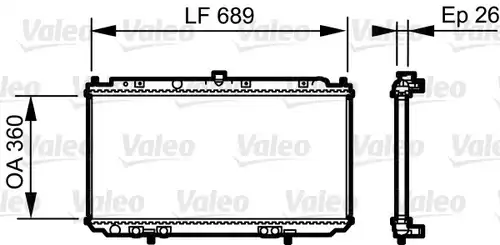 воден радиатор VALEO 735061