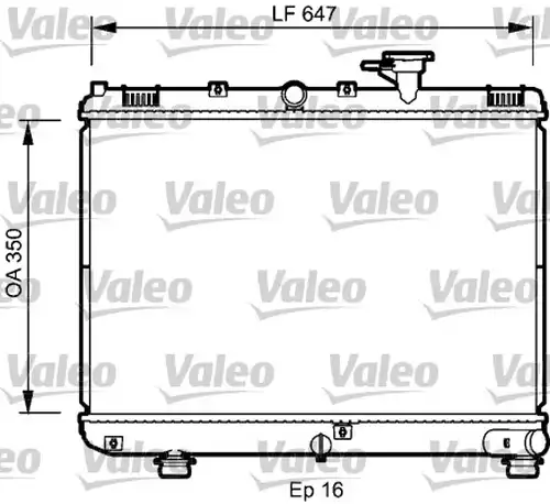 воден радиатор VALEO 735078