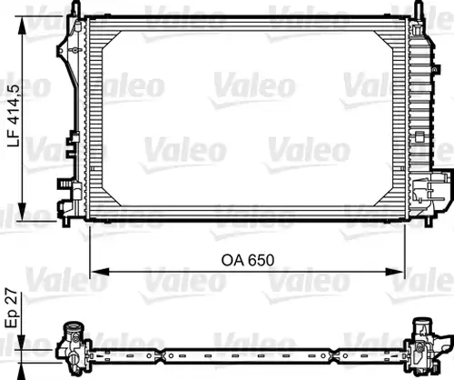 воден радиатор VALEO 735083