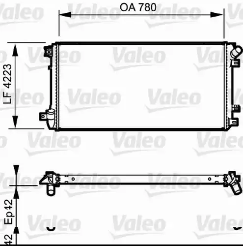 воден радиатор VALEO 735112