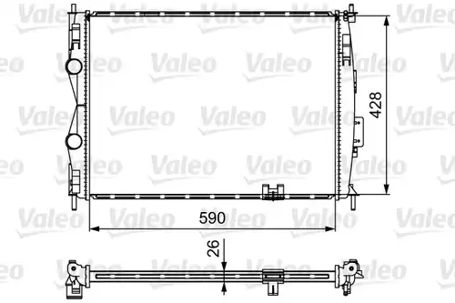 воден радиатор VALEO 735116