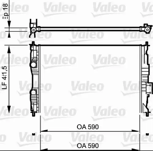 воден радиатор VALEO 735118