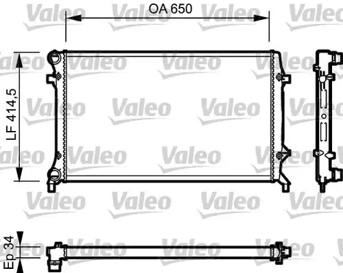 воден радиатор VALEO 735120