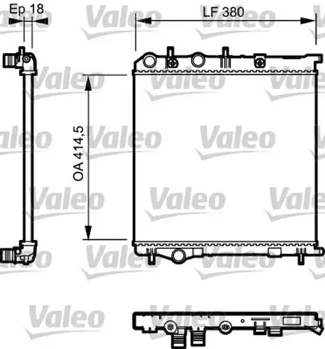 воден радиатор VALEO 735125