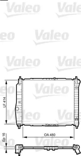 воден радиатор VALEO 735157