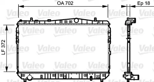 воден радиатор VALEO 735159