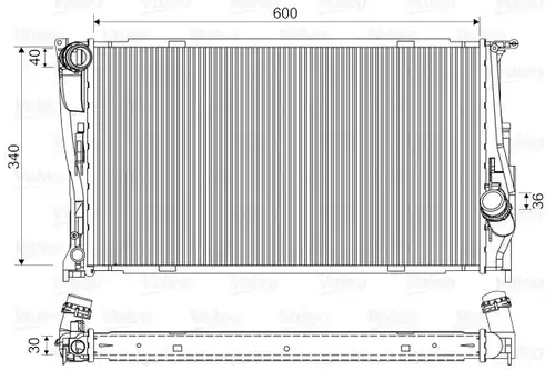 воден радиатор VALEO 735165