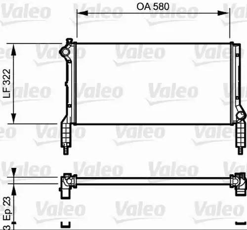 воден радиатор VALEO 735172