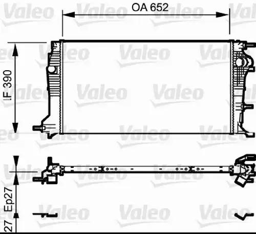 воден радиатор VALEO 735182