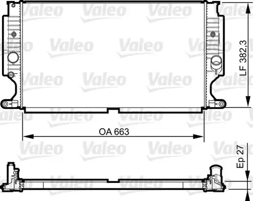 воден радиатор VALEO 735188