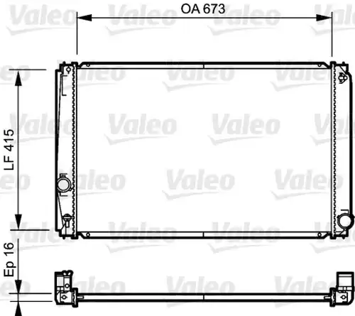 воден радиатор VALEO 735215