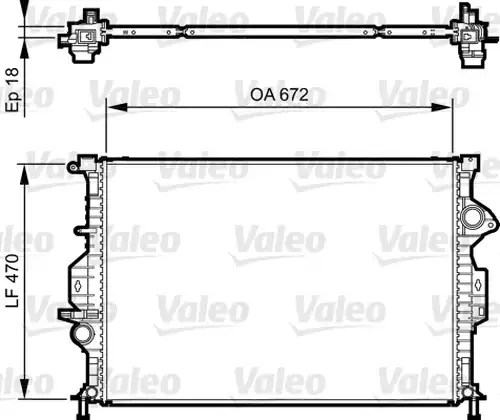 воден радиатор VALEO 735373