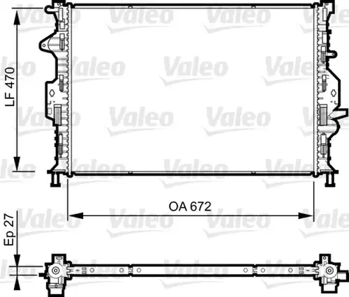 воден радиатор VALEO 735374