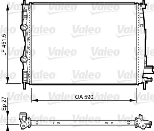 воден радиатор VALEO 735381