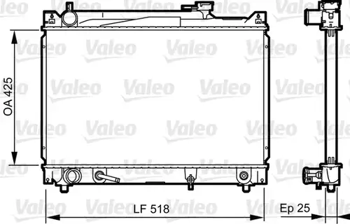 воден радиатор VALEO 735405