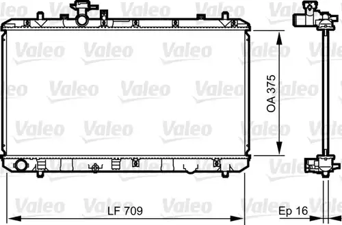 воден радиатор VALEO 735407