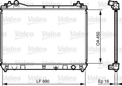 воден радиатор VALEO 735433