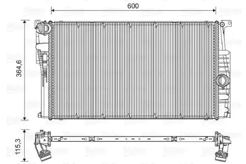 воден радиатор VALEO 735451