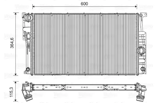 воден радиатор VALEO 735455