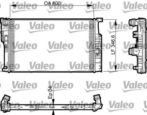 воден радиатор VALEO 735456