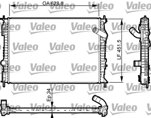 воден радиатор VALEO 735461