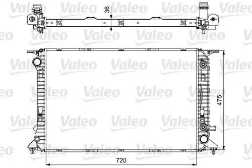 воден радиатор VALEO 735473