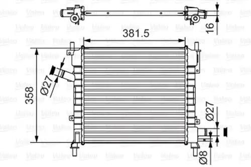 воден радиатор VALEO 735478