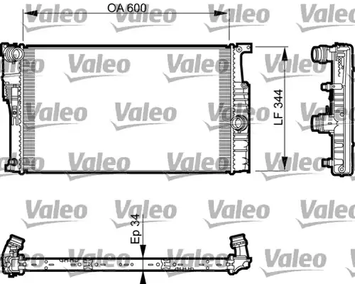 воден радиатор VALEO 735493