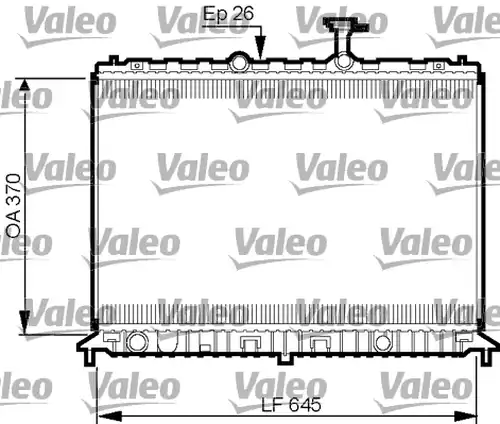 воден радиатор VALEO 735501