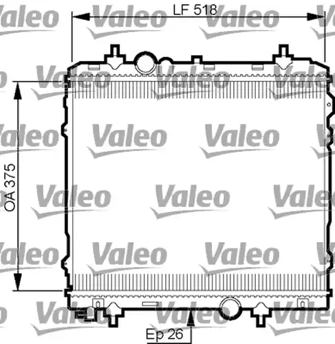 воден радиатор VALEO 735531