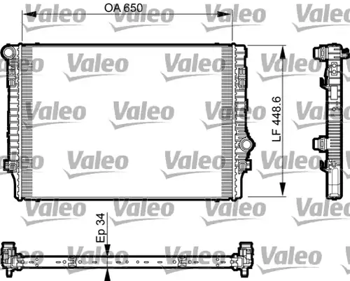 воден радиатор VALEO 735548