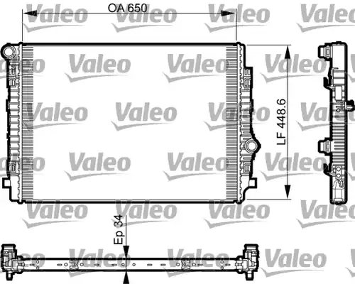 воден радиатор VALEO 735549