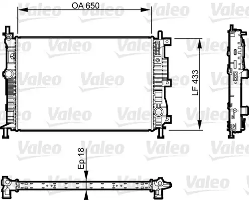 воден радиатор VALEO 735555