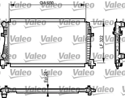 воден радиатор VALEO 735557