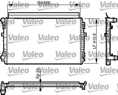 воден радиатор VALEO 735558