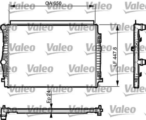 воден радиатор VALEO 735559