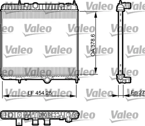 воден радиатор VALEO 735560