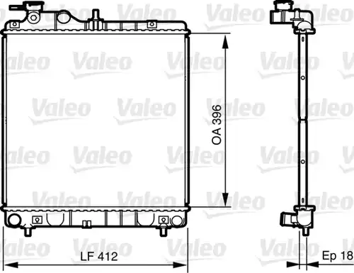 воден радиатор VALEO 735562