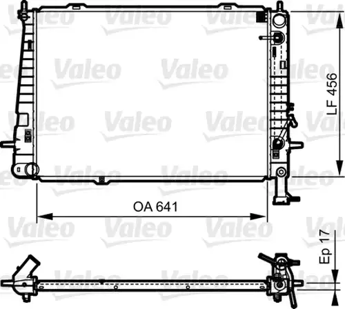 воден радиатор VALEO 735563