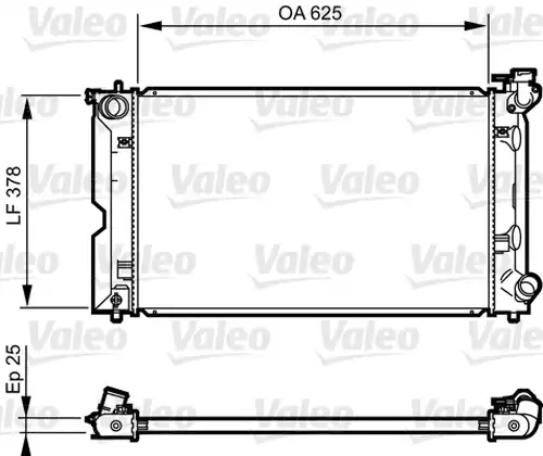 воден радиатор VALEO 735567