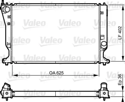 воден радиатор VALEO 735572