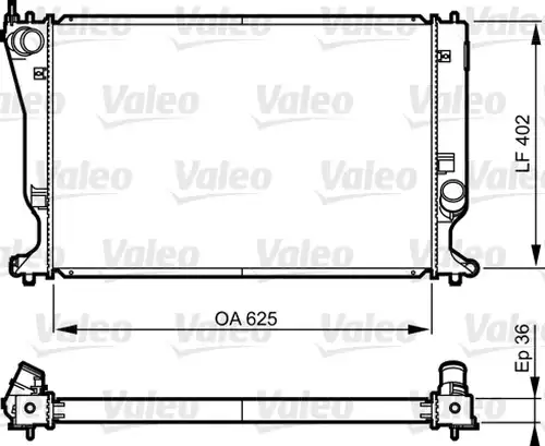 воден радиатор VALEO 735573