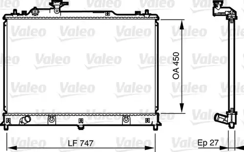 воден радиатор VALEO 735577