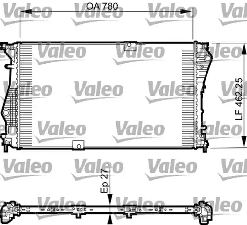 воден радиатор VALEO 735599