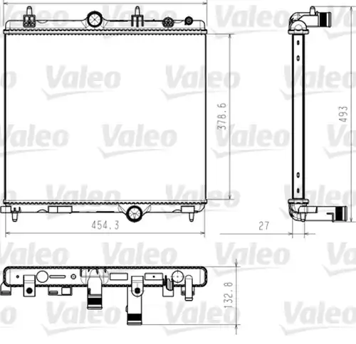 воден радиатор VALEO 735618