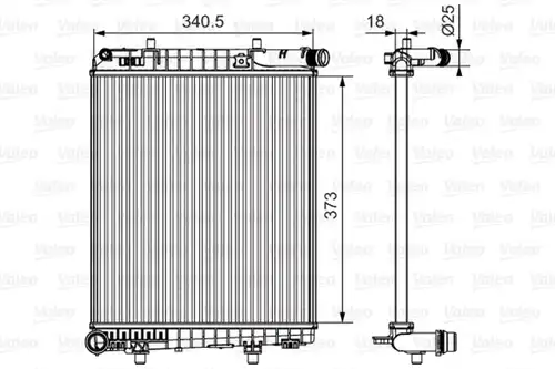 воден радиатор VALEO 735633