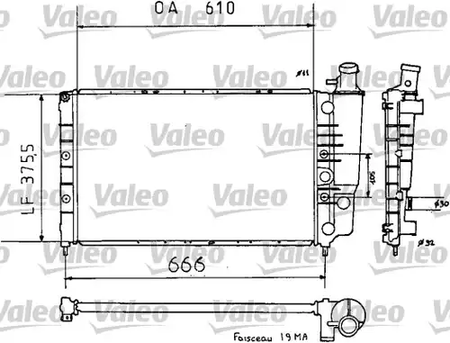 воден радиатор VALEO 810938