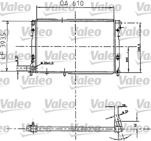 воден радиатор VALEO 810987