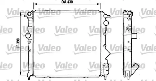 воден радиатор VALEO 810995