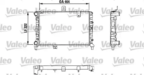 воден радиатор VALEO 811056